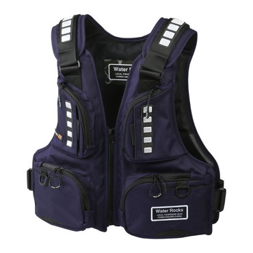 オレンジブルー ライフジャケット WRLV-3154 WR スタンダードライフベスト ネイビー フリー