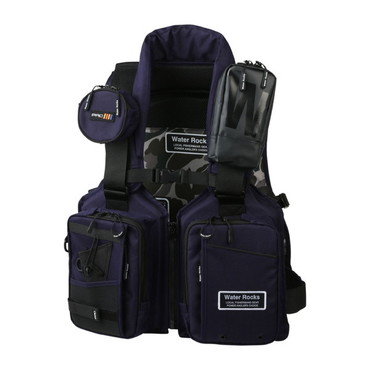 オレンジブルー ライフジャケット WRLV-3155 WR タイダルライフベスト ネイビー フリー