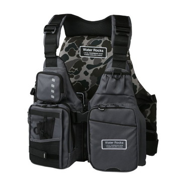 オレンジブルー ライフジャケット WRLV-3156 WR ショートライフベスト チャコール フリー