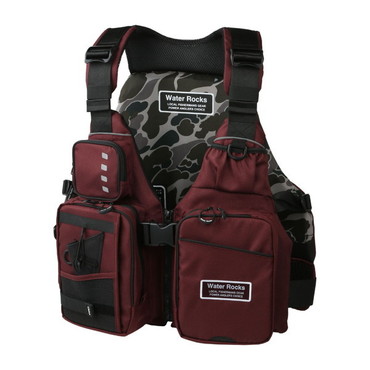 オレンジブルー ライフジャケット WRLV-3156 WR ショートライフベスト ブラウン フリー