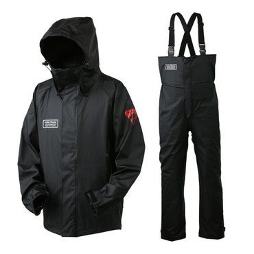 オレンジブルー レインウェア WRRS-2100 WR PUレインスーツ ブラック LL