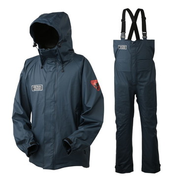 オレンジブルー レインウェア WRRS-2100 WR PUレインスーツ チャコール 3L