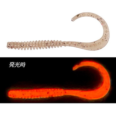 クレイジーオーシャン ワーム 海毛虫カーリー 2.8インチ #19 めんたいマヨRDグロー
