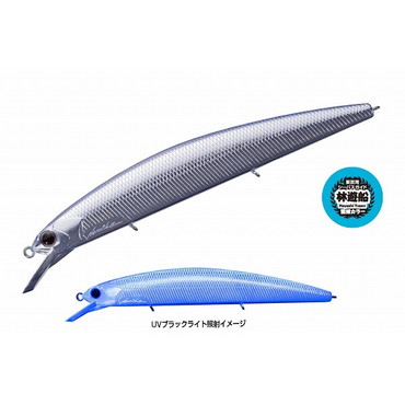 OSP シーバスルアー RUDRA 130-S HU54江戸前ケイムラメッキ