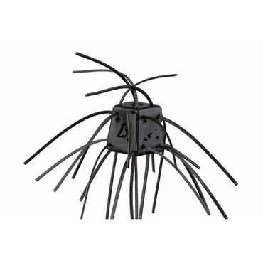 OSP ワーム サイコロラバー NONSALT SR02 ブラック