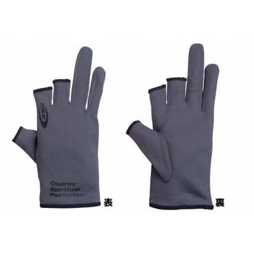OSP 防寒手袋 O.S.Pブレスインナーグローブ グレー･プリントブラック S