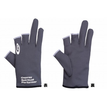 OSP 防寒手袋 O.S.Pブレスインナーグローブ グレー･プリントホワイト M