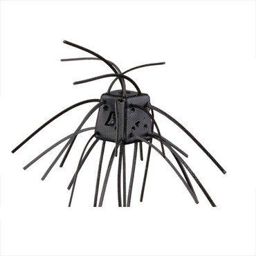 OSP ワーム サイコロラバー NONSALT 14mm SR02ブラック