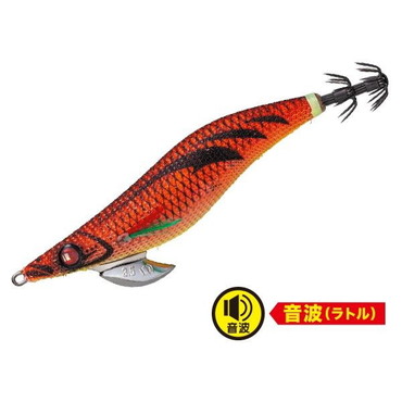 メジャークラフト エギ 餌木蔵ベイトフェザー音波　 EBFO-2.5号 #002夜光アピールレッド(マーブル)