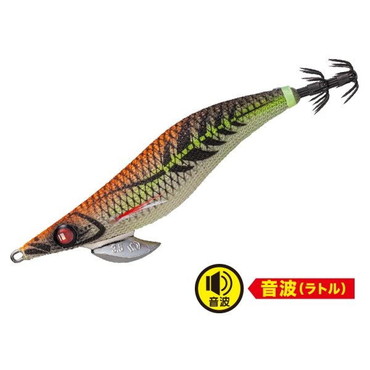 メジャークラフト エギ 餌木蔵ベイトフェザー音波　EBFO-3.5号 #010クリアオレンジ(テープ無)