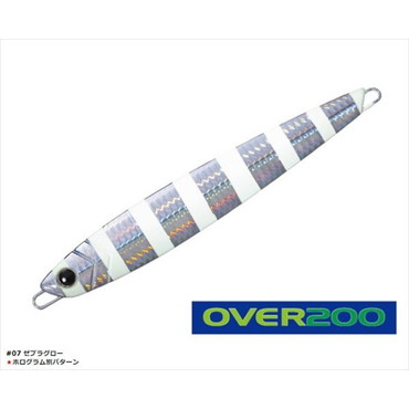 メジャークラフト ジグパラバーチカル ショート オーバー200シリーズ 200g #007ゼブラグロー