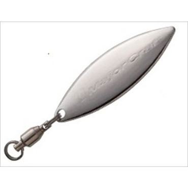 メジャークラフト 簡単ブレード ノーマルタイプ ウィローリーフ/サイズ:M　シルバー