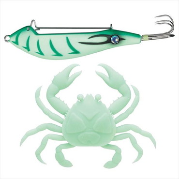 メジャークラフト 仕掛け ぷりぷりタコクラブ TACO-CRAB #005 グローエビ(夜光)《夜光》