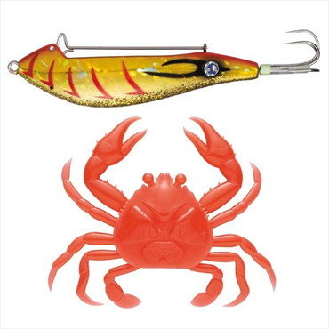 メジャークラフト 仕掛け ぷりぷりタコクラブ TACO-CRAB #006 金赤エビ《ケイムラレッド》