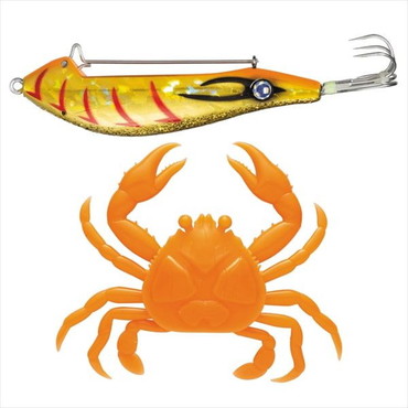 メジャークラフト 仕掛け ぷりぷりタコクラブ TACO-CRAB #007 金ミカンエビ《ケイムラオレンジ》
