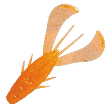 メジャークラフト ワーム ブラックポーギー ちぬクロー 2.7インチ #4 キャロットゴールド