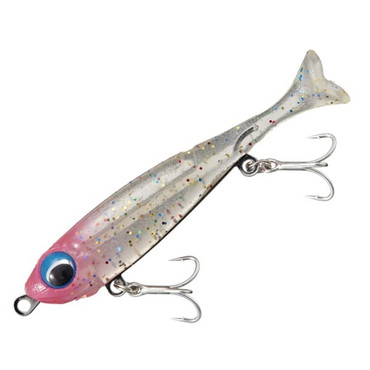 メジャークラフト ワーム スティルシャッド RVSSD-60#002クリアピンクヘッド(夜光)