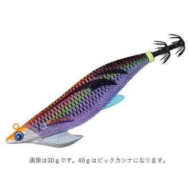 メジャークラフト エギ 餌木蔵ベイトフェザーTR 3.5号 40g ビッグカンナ #5 ケイムラオレンジ