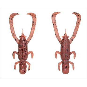 フィッシュアロー ワーム フリリグシュリンプ 2.6インチ #05パンプキンレッド