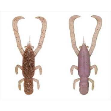 フィッシュアロー ワーム フリリグシュリンプ 2.6インチ #09ライトグリパンピンク