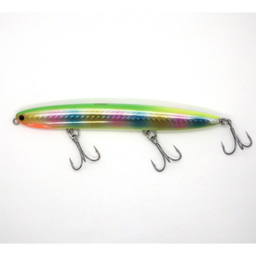 ポジドライブガレージ シーバスルアー カタクチジョニー125S X685 ライムゴールドレインボー