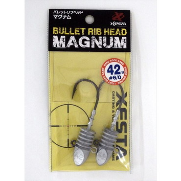ゼスタ（ＸＥＳＴＡ） ジグヘッド バレットリブヘッド マグナム 42g #6/0