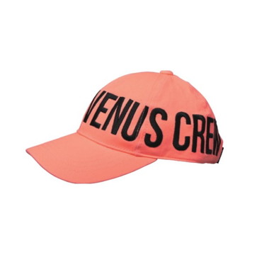 ビーナスクルー 帽子 VenusCrew BIG刺繍キャップ ネオンオレンジ フリー
