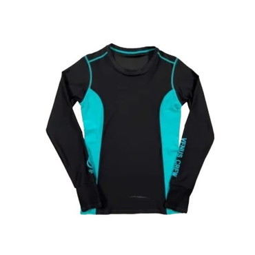 ビーナスクルー インナー VenusCrew ラッシュガード ブラック×エメラルドグリーン L