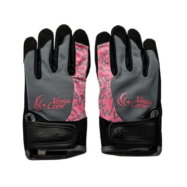 ビーナスクルー 手袋 VenusCrew ジギンググローブ グレー×ピンク M