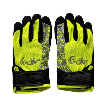 ビーナスクルー 手袋 VenusCrew ジギンググローブ イエロー×グレー M