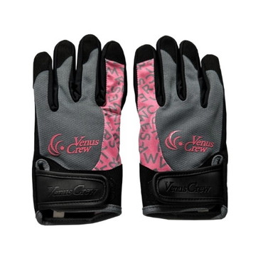 ビーナスクルー 手袋 VenusCrew ジギンググローブ グレー×ピンク L