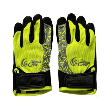 ビーナスクルー 手袋 VenusCrew ジギンググローブ イエロー×グレー L