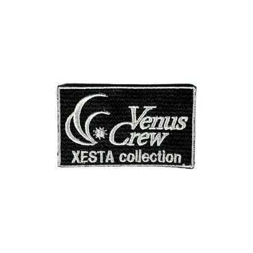 ビーナスクルー VenusCrew ワッペン Aオリジナルロゴ 6×3.5cm ブラック