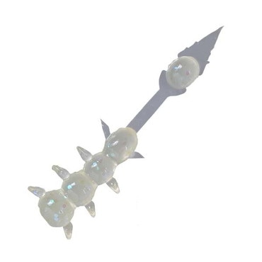 ゼスタ（ＸＥＳＴＡ） ワーム イクラ虫 1.2インチ #23 LYCH/SL 夜光虫グロー