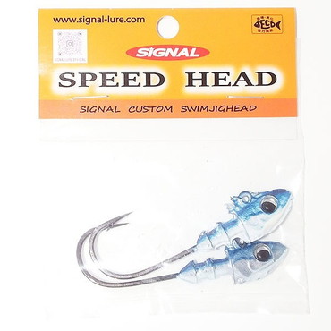 シグナル ジグヘッド スピードヘッド 3/8オンス 03ブルー