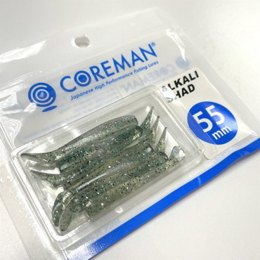コアマン ワーム アルカリシャッド 55mm #004 トウゴロウイワシ