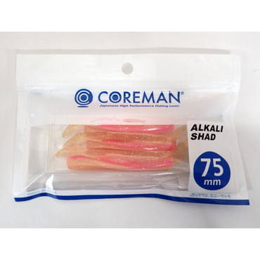 コアマン ワーム アルカリシャッド 75mm #054 ゴールドピンク
