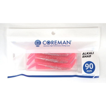 コアマン ワーム アルカリシャッド 90mm #008 ピンクバック