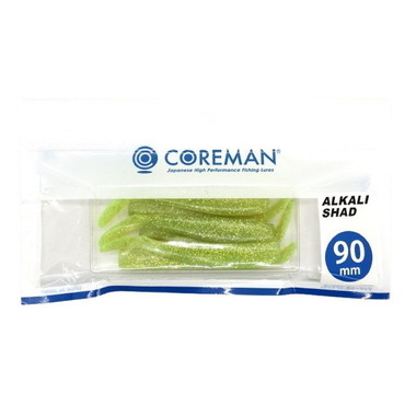 コアマン ワーム アルカリシャッド 90mm #067 ライムチャート