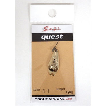 トラウトスプーンラボ スプーン サジ クエスト 1.5g #11 金メッキ【即日発送】
