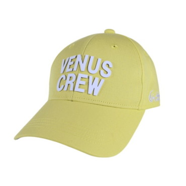 ビーナスクルー 帽子 VenusCrew カーブバイザーキャップ イエロー フリー