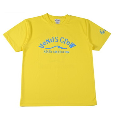 ビーナスクルー ウェア VenusCrew ドライTシャツ モンスターツナ イエロー L