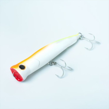 Zeake ジーク オフショアプラグ SSポッパー130 パールホワイトオレンジチャートGB