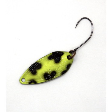 丸湖 スプーン 丸湖スプーン コンペティション 0.9g No.18 チャートグロー牛+Black