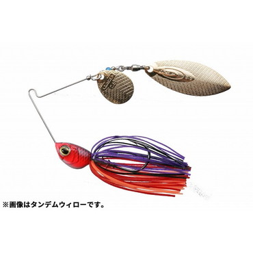 OSP スピナーベイト バズベイト ハイピッチャー 1/2oz ダブルウィロー S50 サンセットレッド