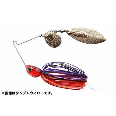 OSP スピナーベイト バズベイト ハイピッチャー 5/8oz ダブルウィロー S50 サンセットレッド