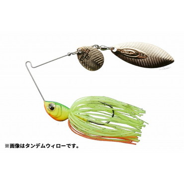 OSP スピナーベイト バズベイト ハイピッチャー 3/8oz ダブルウィロー S35 インパクトライムチャート