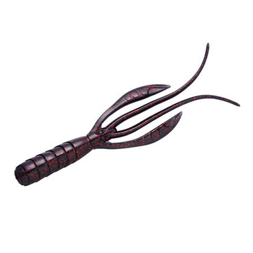 OSP オーエスピー ワーム アクショントレーラー 4インチ ブラック･レッドフレーク W020