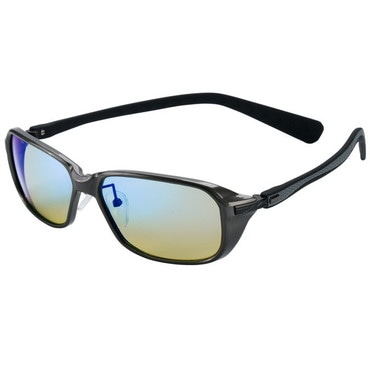 ゼクー 偏光グラス F-2182 TIDA ガンメタル イースグリーン/ブルーミラー