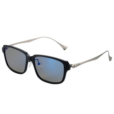 ゼクー 偏光グラス F-2202 JAKE マットブラック/シルバー トレビュースポーツ/ブルーミラー